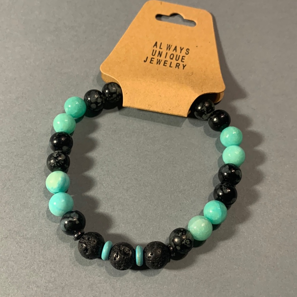 Lava stone stretch bracelet